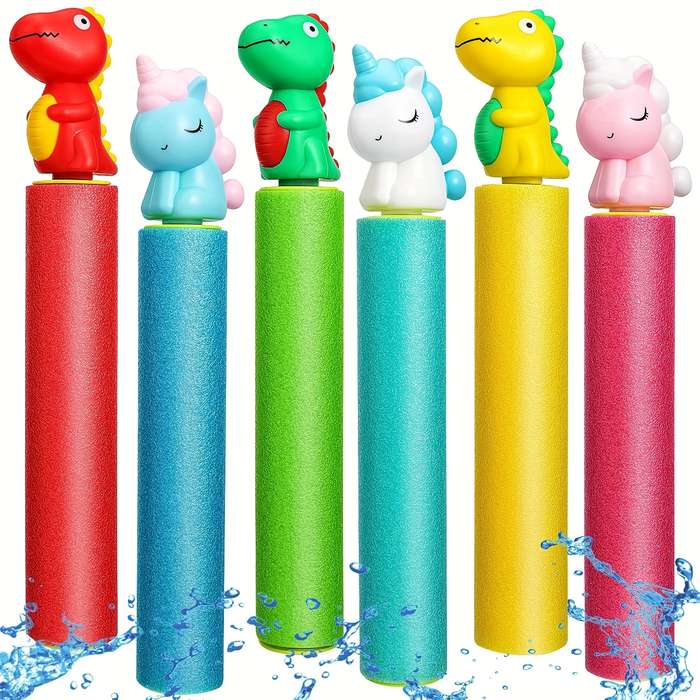 Toy Guns Quantity 6Pcs Dinosaurs And Unicorns