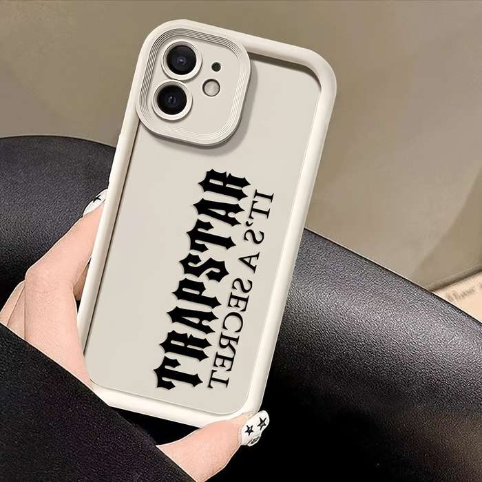 1Pc Mixed Color  For iPhone 11 Letter Themed Phone Case