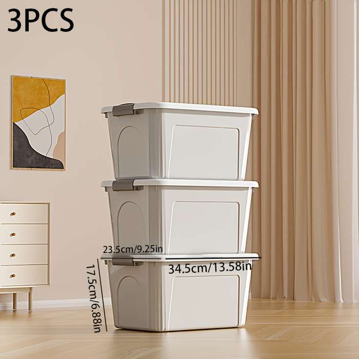 Storage And Organizationsize Width 45.5Cm 17.91In  With Lid  Quantity 3 Pack  With Buckle