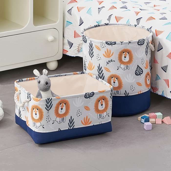 Storage And Organizationcolor Little Lion  Set Of 2