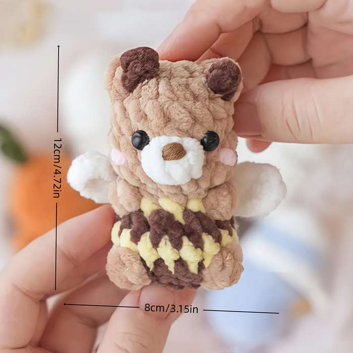 Toy Dolls Items Adorable Hatching Animal  7 Piece Set  Crochet Kit