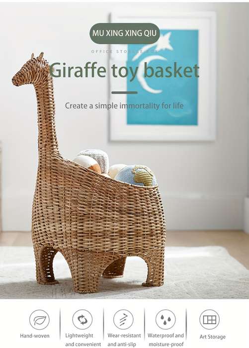Storage And Organizationcolor Cartoon Storage Basket