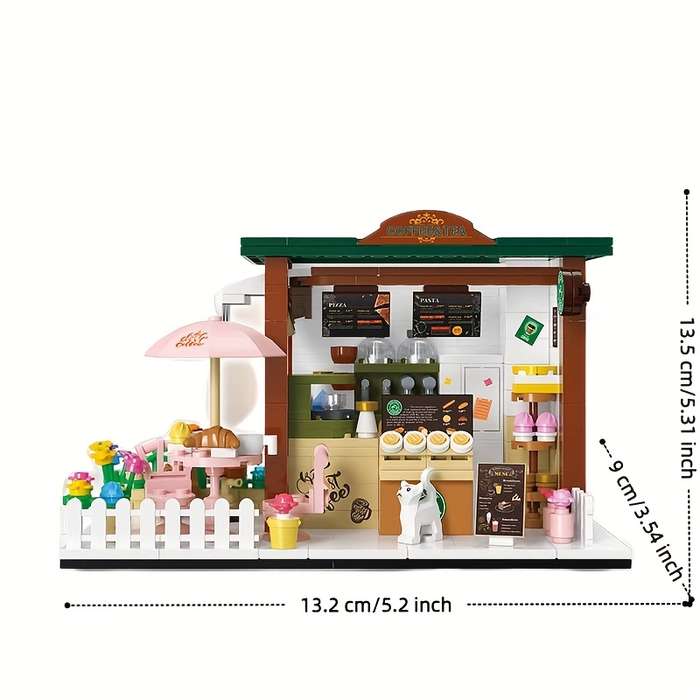 Building Toy Architectural Model Toy Set Model Coffee House