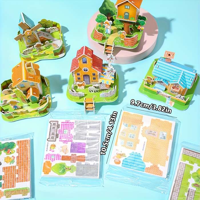 Building Toy Architectural Model Toy Set Quantity 12Pcs