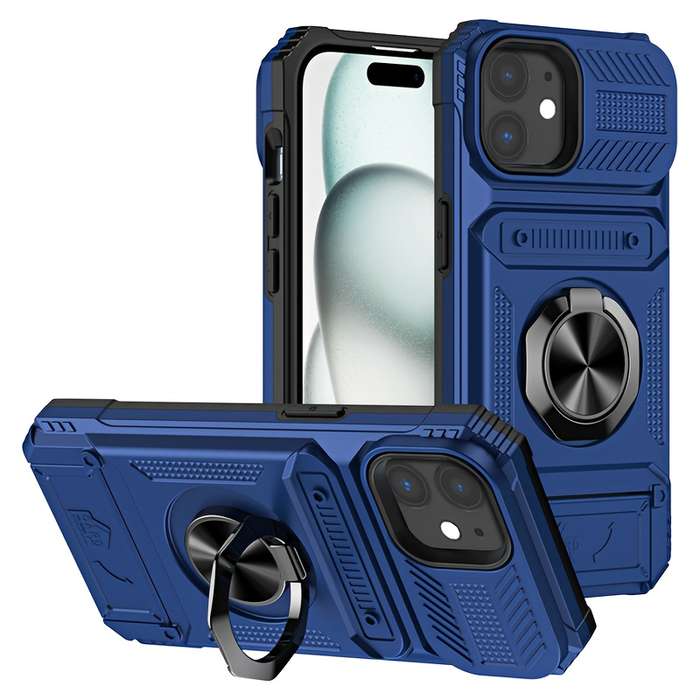 1Pc Green For iPhone 16 Heavy Duty Shockproof Phone Case