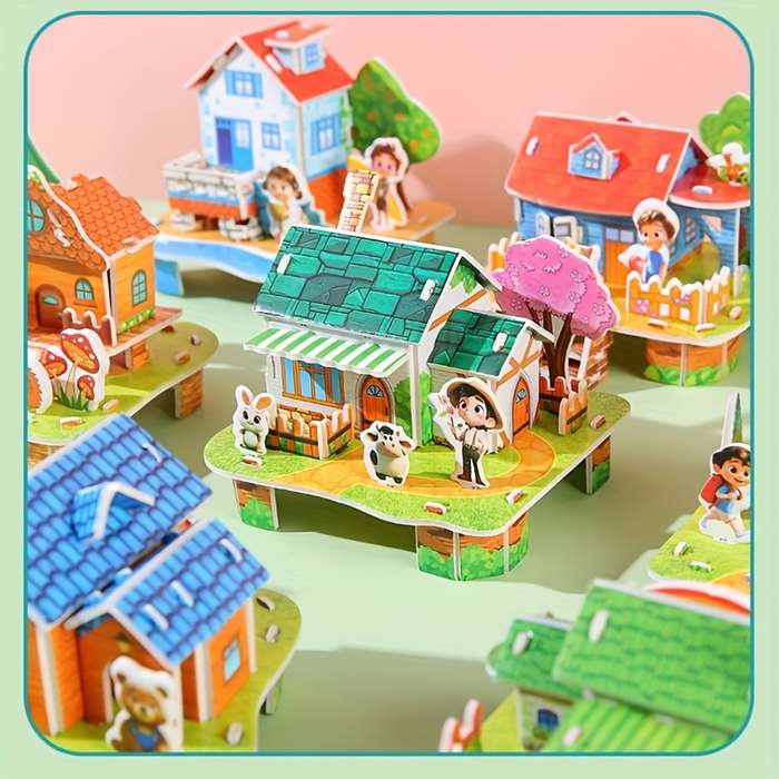 Building Toy Architectural Model Toy Set Model 3Pcs Random Styles