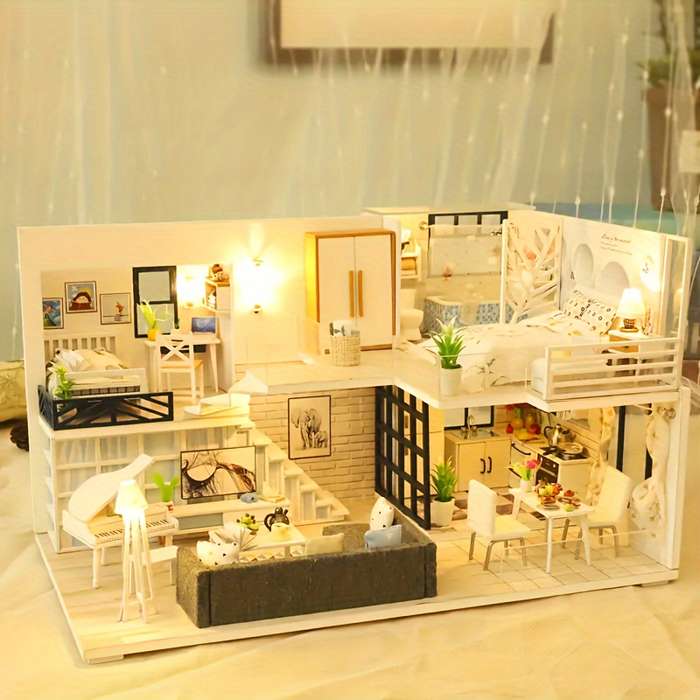 Building Toy Architectural Model Toy Set Style Simple