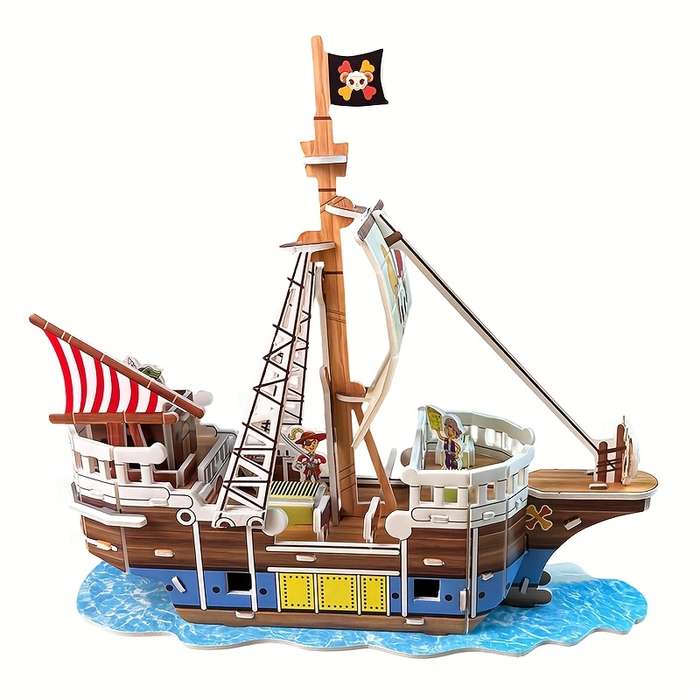 3D Jigsaw Puzzle Model Ship