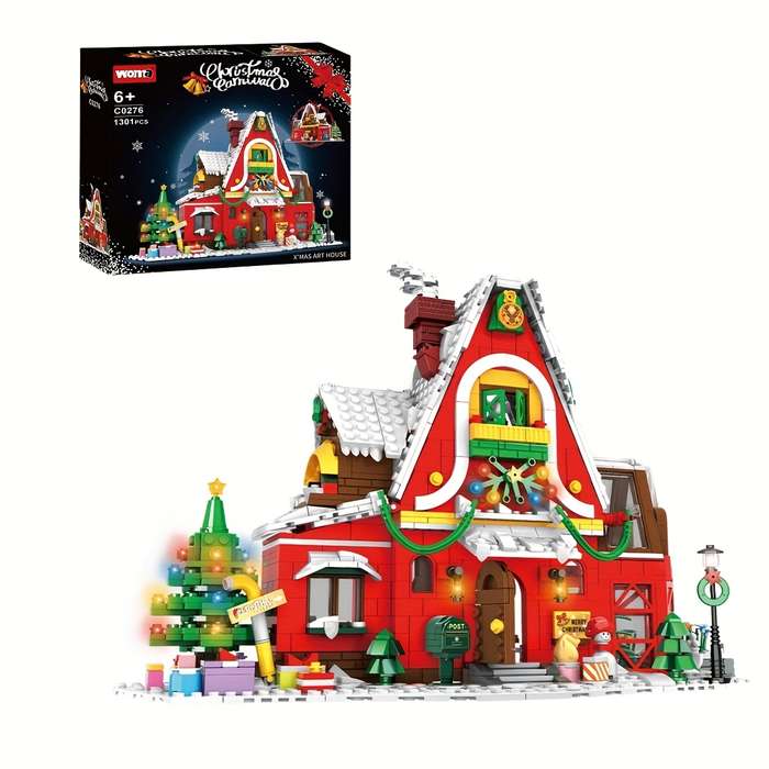 Building Toy Architectural Model Toy Set Color Art House  1301 Pieces