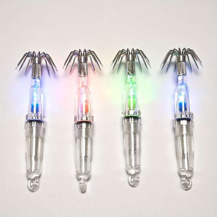 2pcs Squid Lures Fishing Lures with Sharp Hooks Night Fishing Octopus Lures