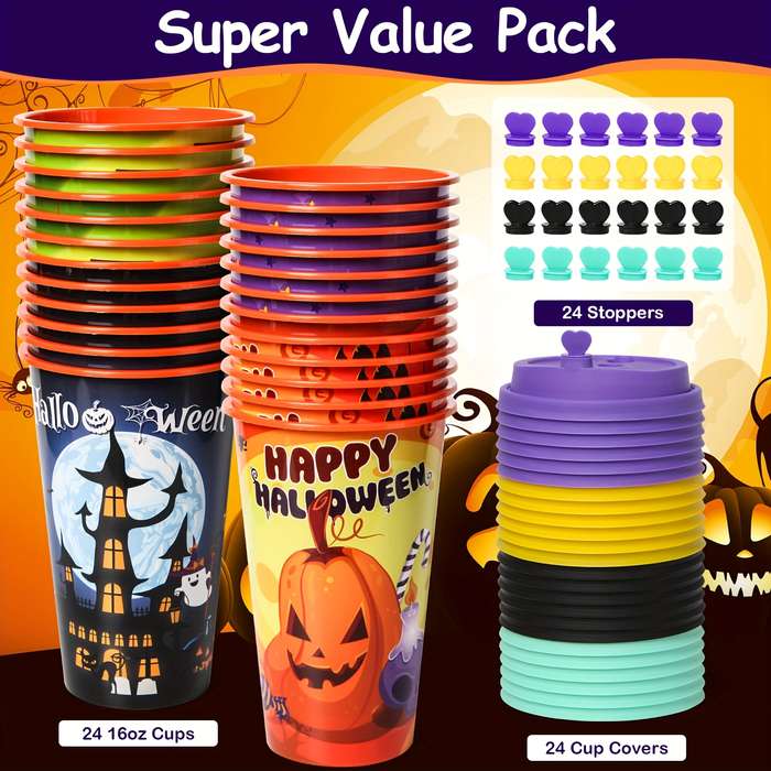 Halloween Decorations Style 24Pcs Halloween Cup