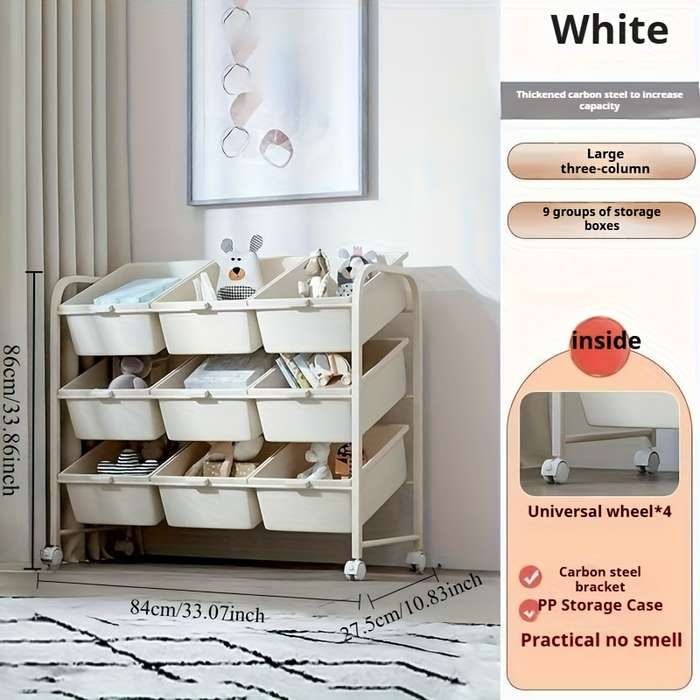 Storage And Organizationmodel Three Rows Of 4 Layers  12 Boxes