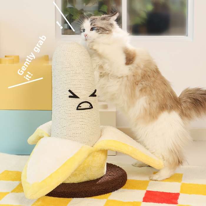 Pet supplies Model Banana    shaped Standing Cat Scratcher