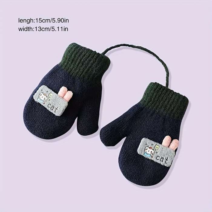 Winter Gloves Color Rose Red