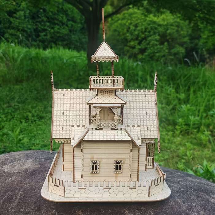 Building Toy Architectural Model Toy Set Color Apricot
