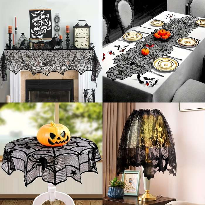 Halloween tablecloth decoration Quantity 5 Packs