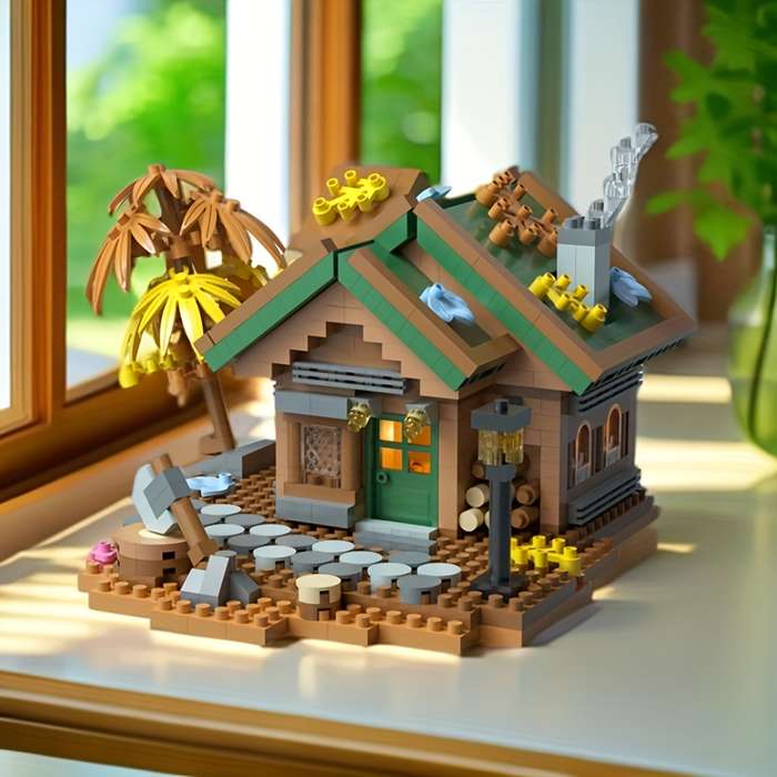 Building Toy Architectural Model Toy Set Items Forest Chalets