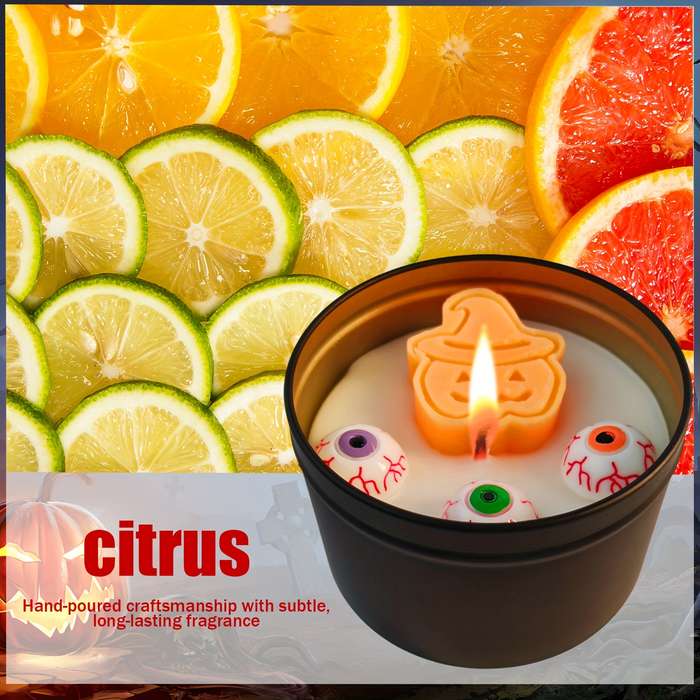 Halloween Decorations Items Pumpkin Candle