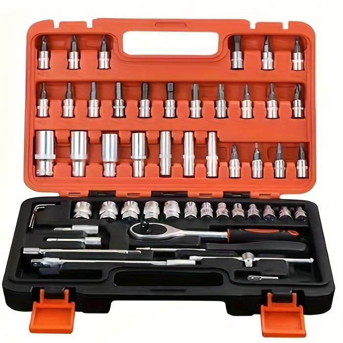 Screwdriver Bit Tool Set Color Portable Black 46 Piece Set Size Shf12And25 13Ds