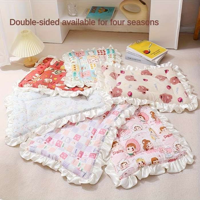 Pet supplies size XL Style Flower Rabbit Add Pillow