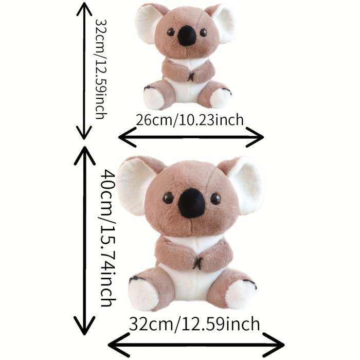 Toy Doll color Brown Koala size Small Size 32 Cm 0.37 Kg
