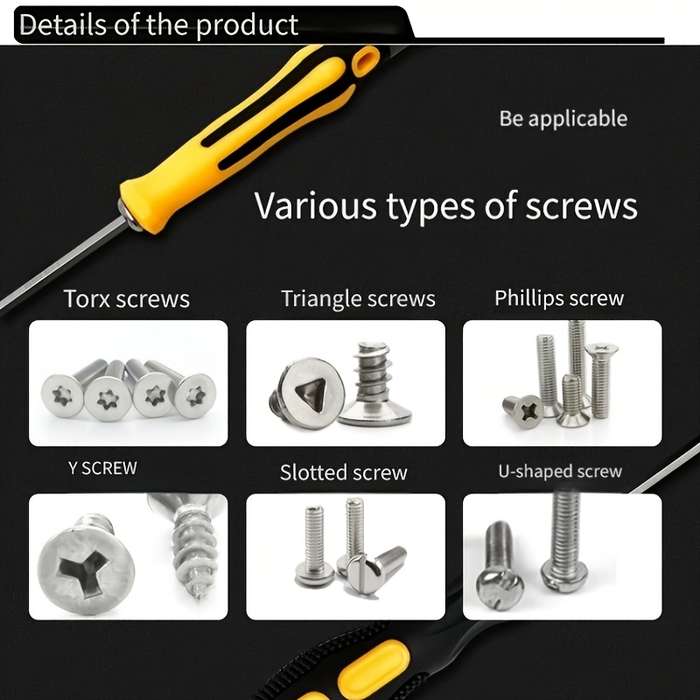 Screwdriver Bit Tool Set Color 6Pcs Set Colorful