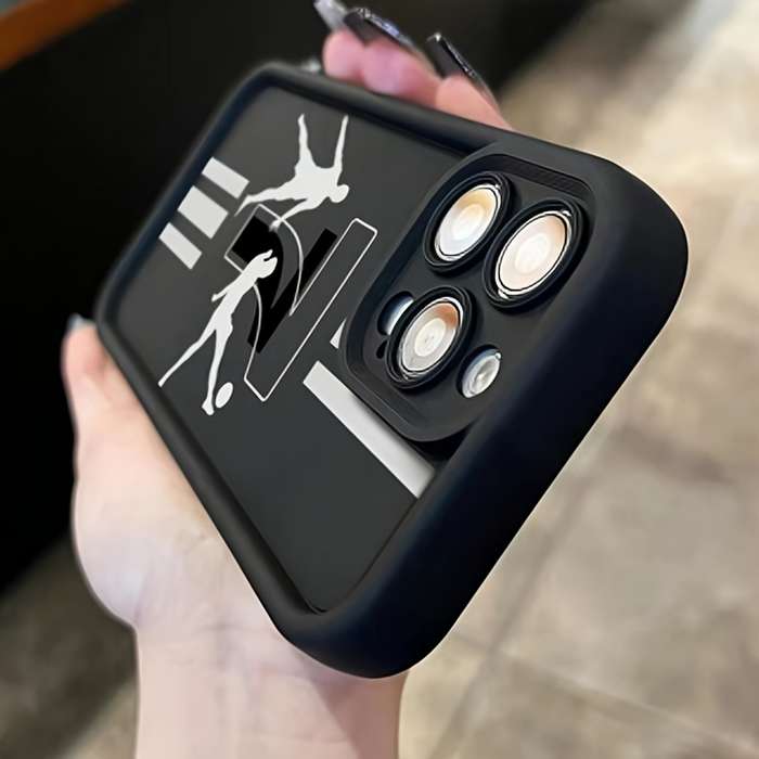 1Pc Black For iPhone 12 Mini Football Player Number 7 Phone Case