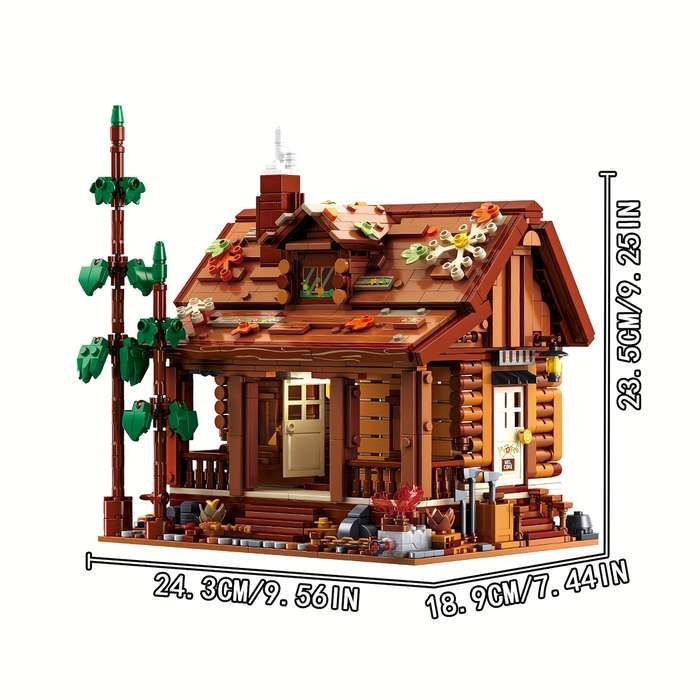 Building Toy Architectural Model Toy Set Quantity 1969Pcs Forest Cabin