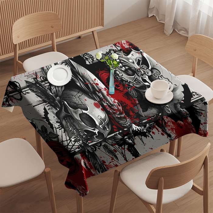 Halloween tablecloth decoration size 55.1 x 70.8in or 140 x 180cm