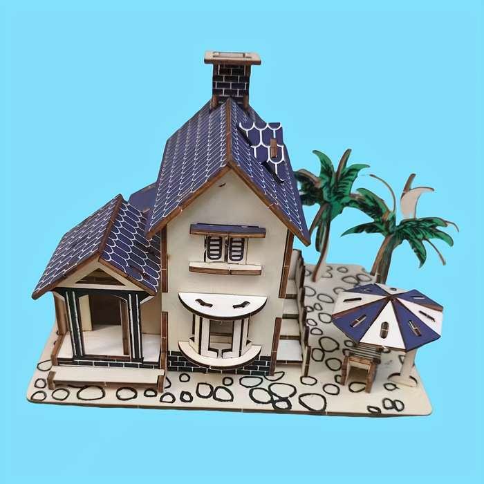 Building Toy Architectural Model Toy Set Style Sea View Villa
