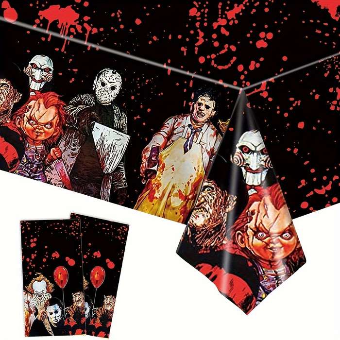 Halloween tablecloth decoration Quantity 2pcs