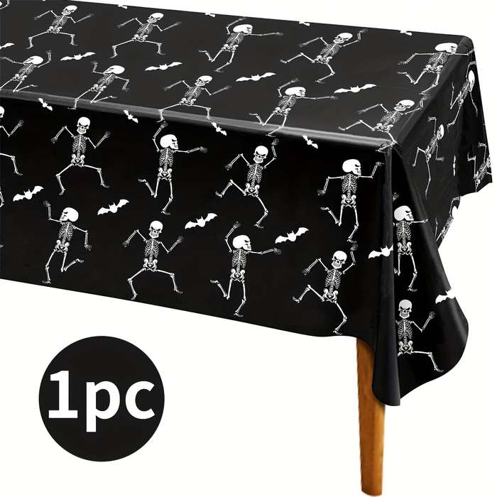 Halloween tablecloth decoration Black And White Quantity 3pcs