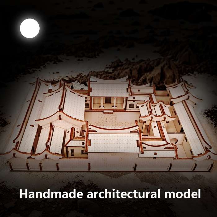 Building Toy Architectural Model Toy Set Items Countryside Courtyard