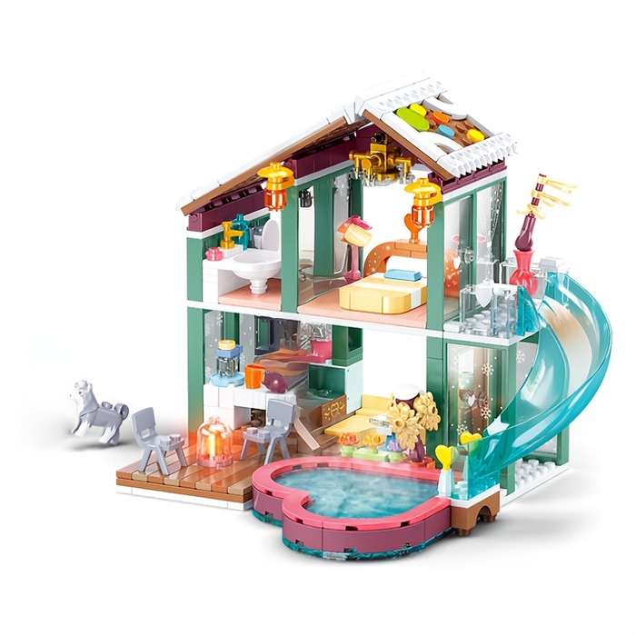 Building Toy Architectural Model Toy Set Quantity 439Pcs