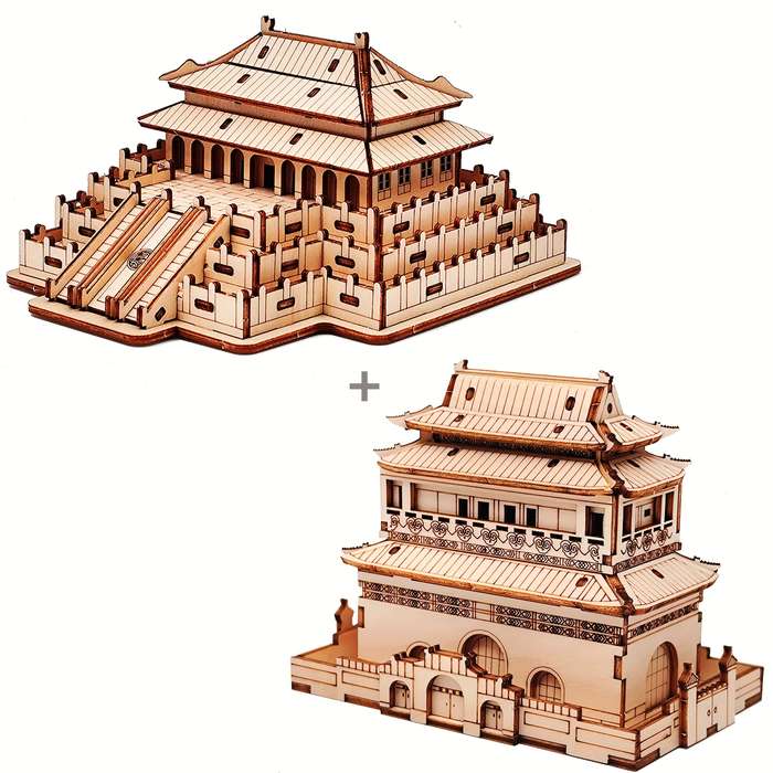 Building Toy Architectural Model Toy Set Items Hall Of Supreme Harmony  Add   Drum Tower