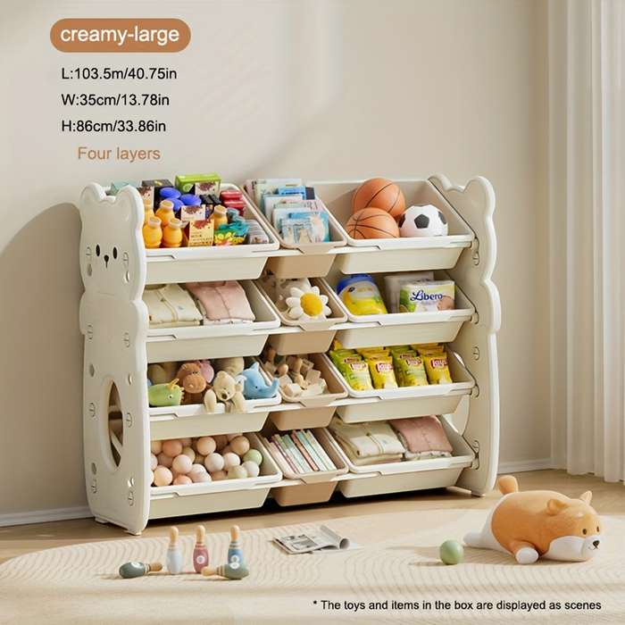 Storage And Organizationcolor Beige Size Four Layers Medium