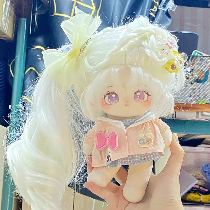 Toy Dolls Style Qingyan white short hair humanoid doll excluding wig  clothes and accessories