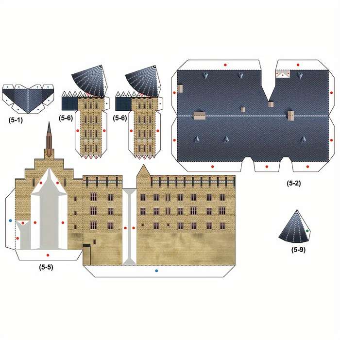Building Toy Architectural Model Toy Set Model Hohenzollern Material Pack