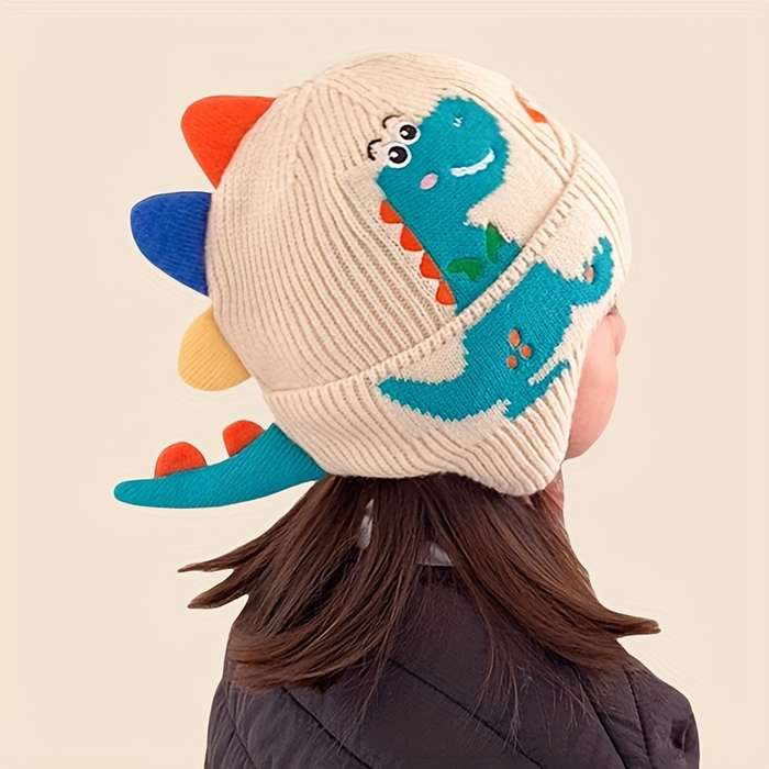 Winter Hat Color Dinosaur Ear Hat Navy Blue
