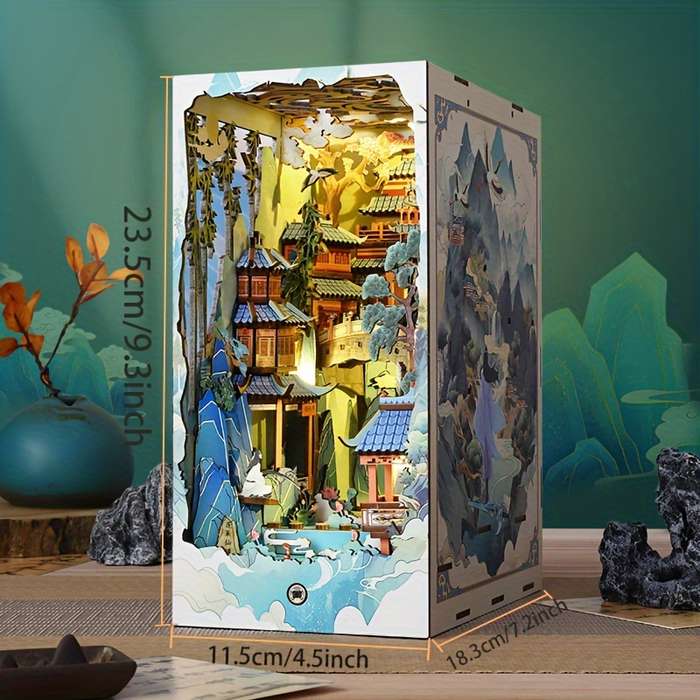 Building Toy Architectural Model Toy Set Style Penglai Wonderland