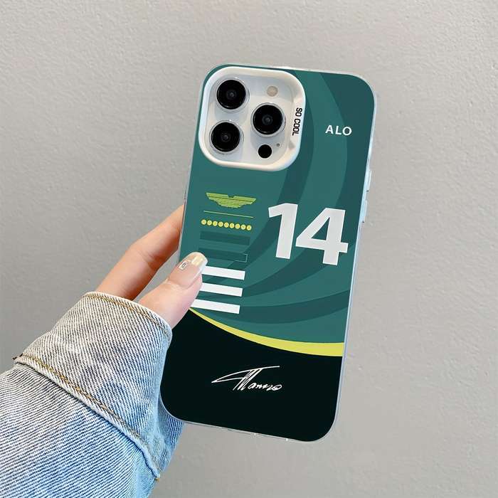 1Pc Mixed Color For iPhone 11 F1 No 14 Signature Phone Case