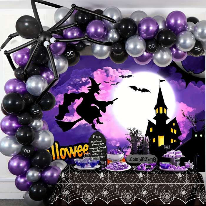 Halloween tablecloth decoration size One Size