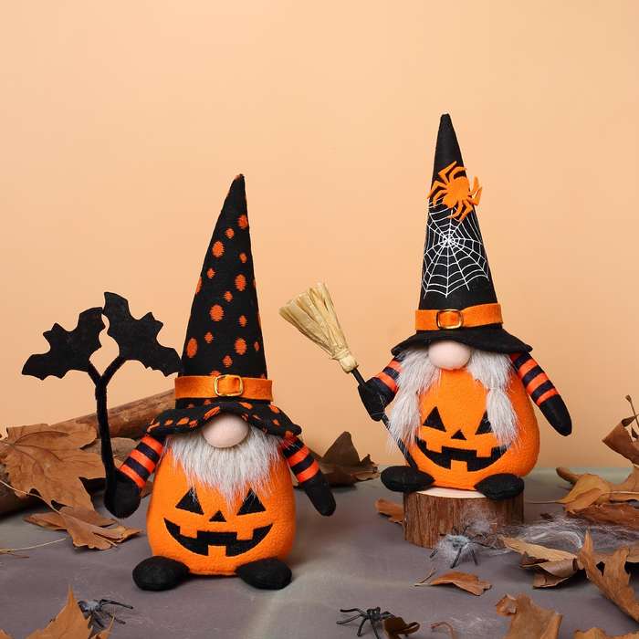 Halloween Decorations Color 2Pcs Hand Held Leaf Set