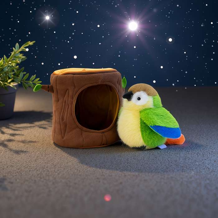 Toy Dolls Items Parrot Green with Tree Hole