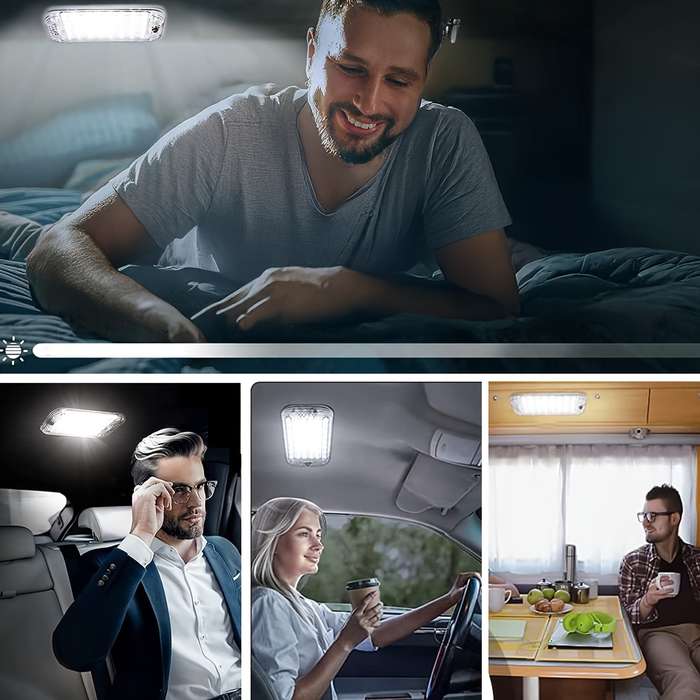 1pc 12V 800 Lumens Super Bright LED Ceiling Dome Light for RV Car Trailer Truck Camp