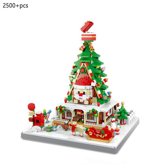 Building Toy Architectural Model Toy Set Model Large Christmas Castle  2500 Add  Pcs