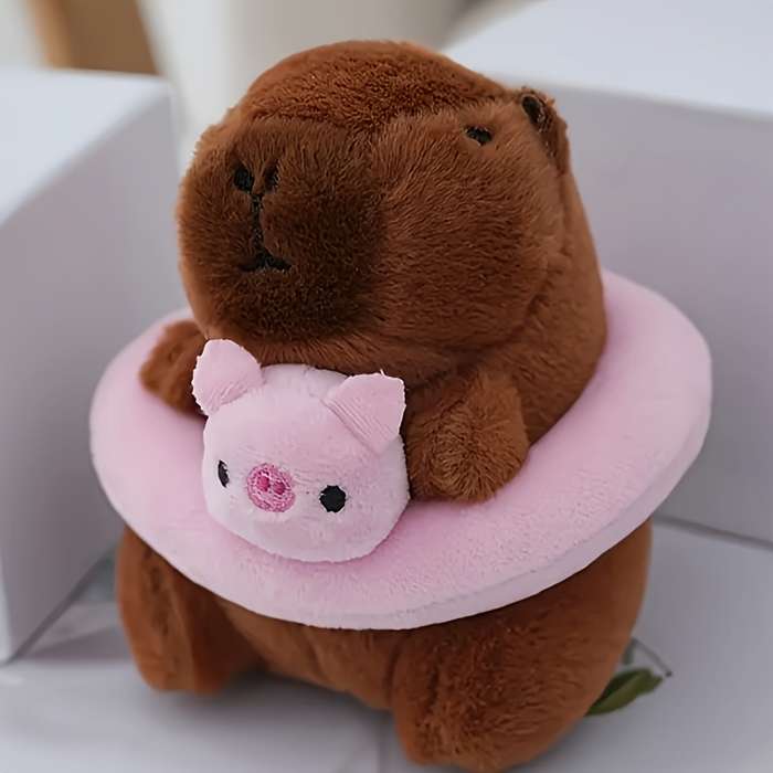 Toy Doll Color Pig Swimming Ring
