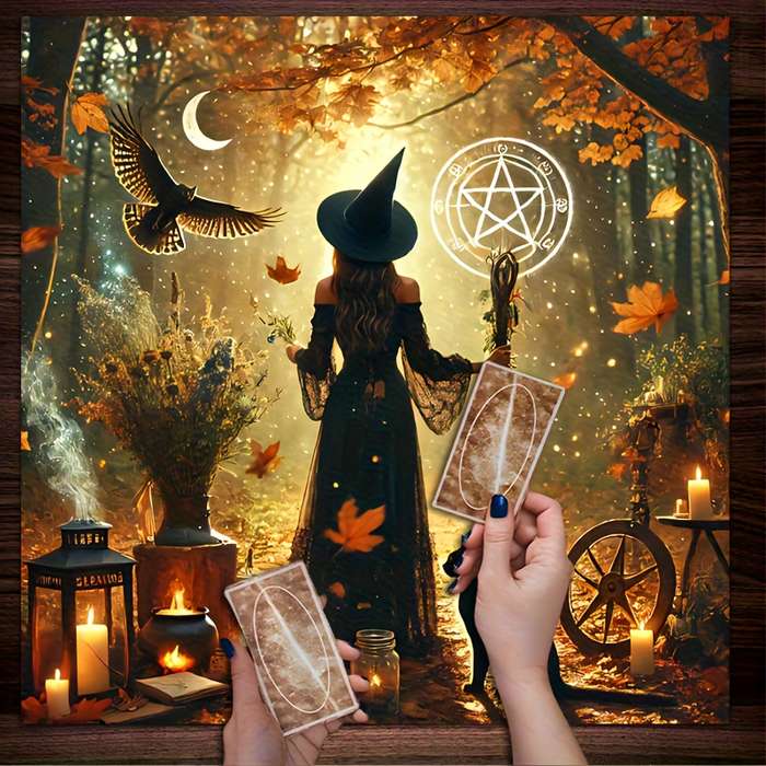 Halloween tablecloth decoration size 19.29 x 19.29 inches 49 x 49 cm