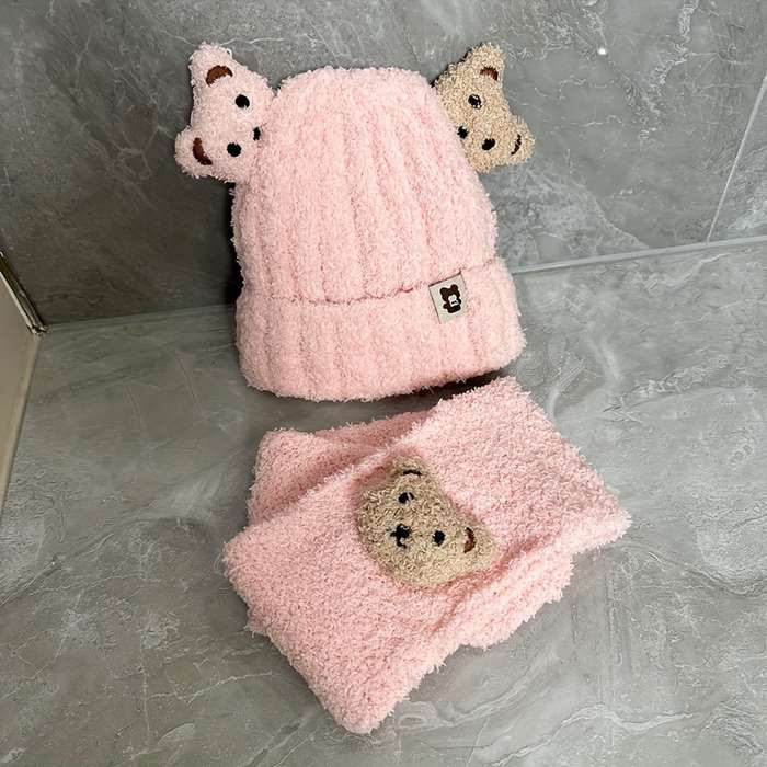 Winter Hat Color Beige Color Size One Size Fits All With Elasticity  0 3 Years Old