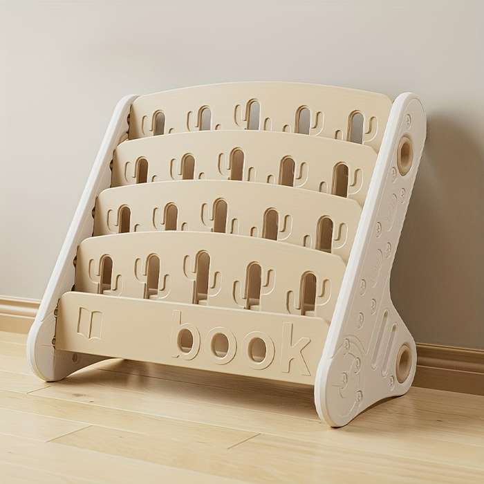 Storage And Organizationcolor Khaki Model 4 Tier Bookshelf